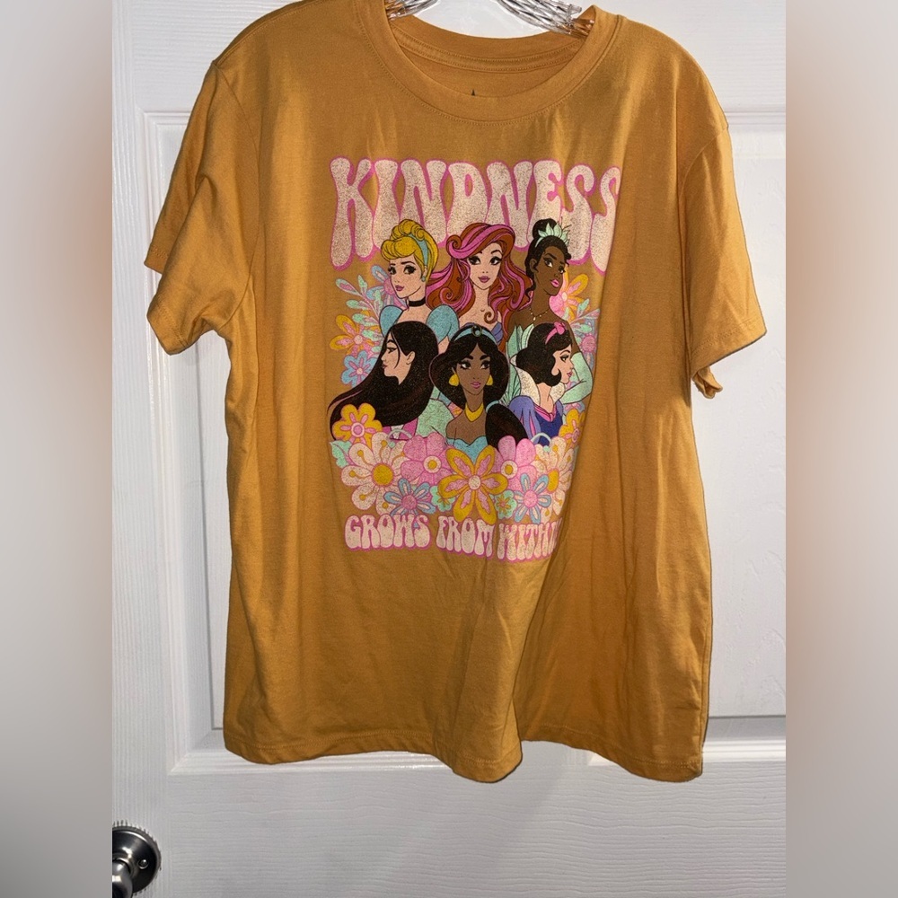 Disney Princess Graphic Tee in Vibrant Orange